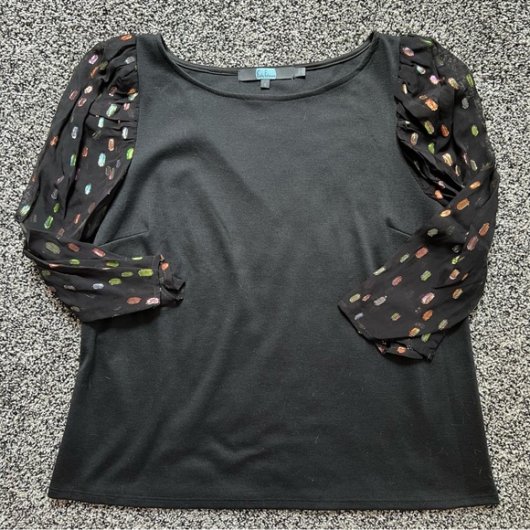 Eva Franco Mica Clip Dot shimmer top - Picture 4 of 8